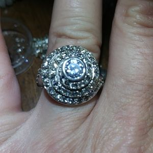Nwot Sterling silver 925 Heavy Rings CZ stones